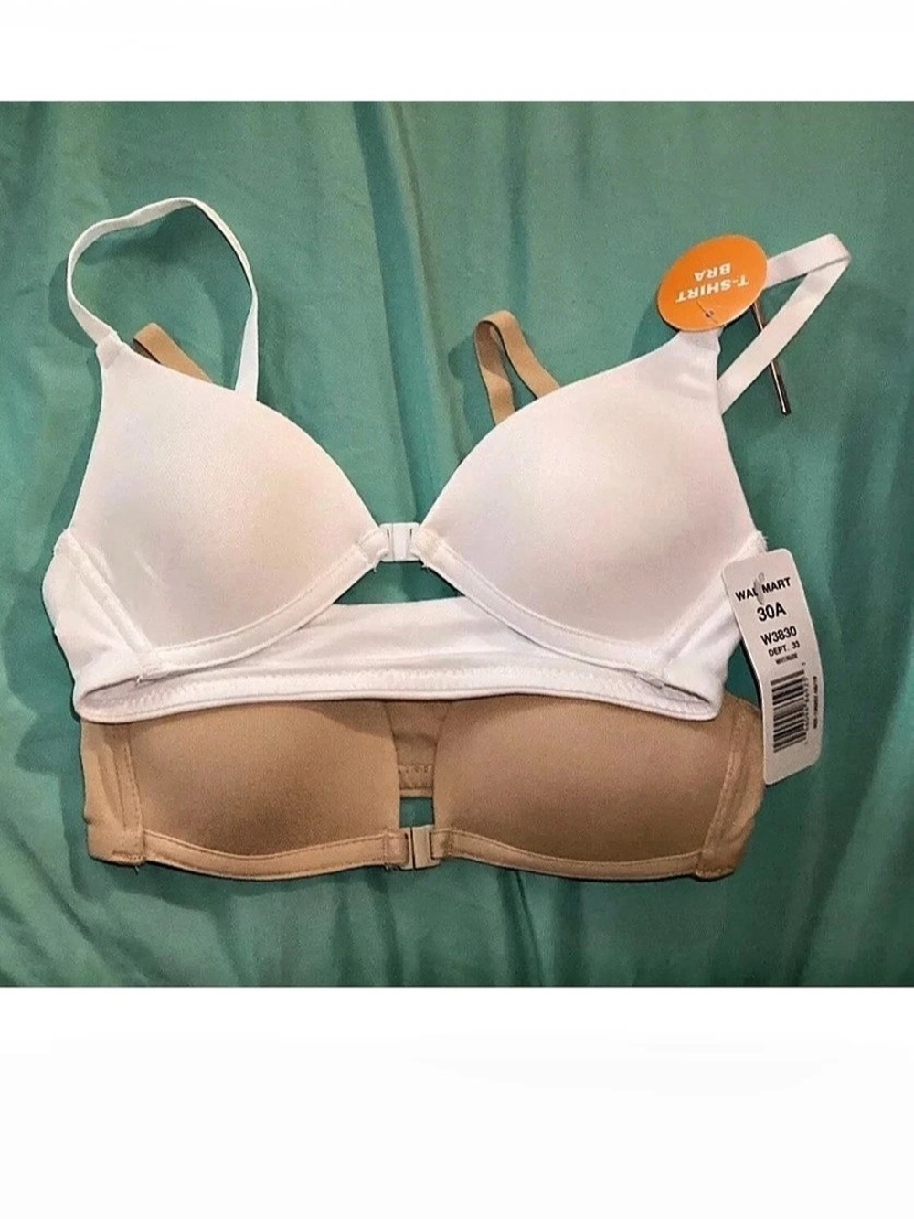 Maidenform Modern T-Shirt Bra 2-Pack White & Beige 30A